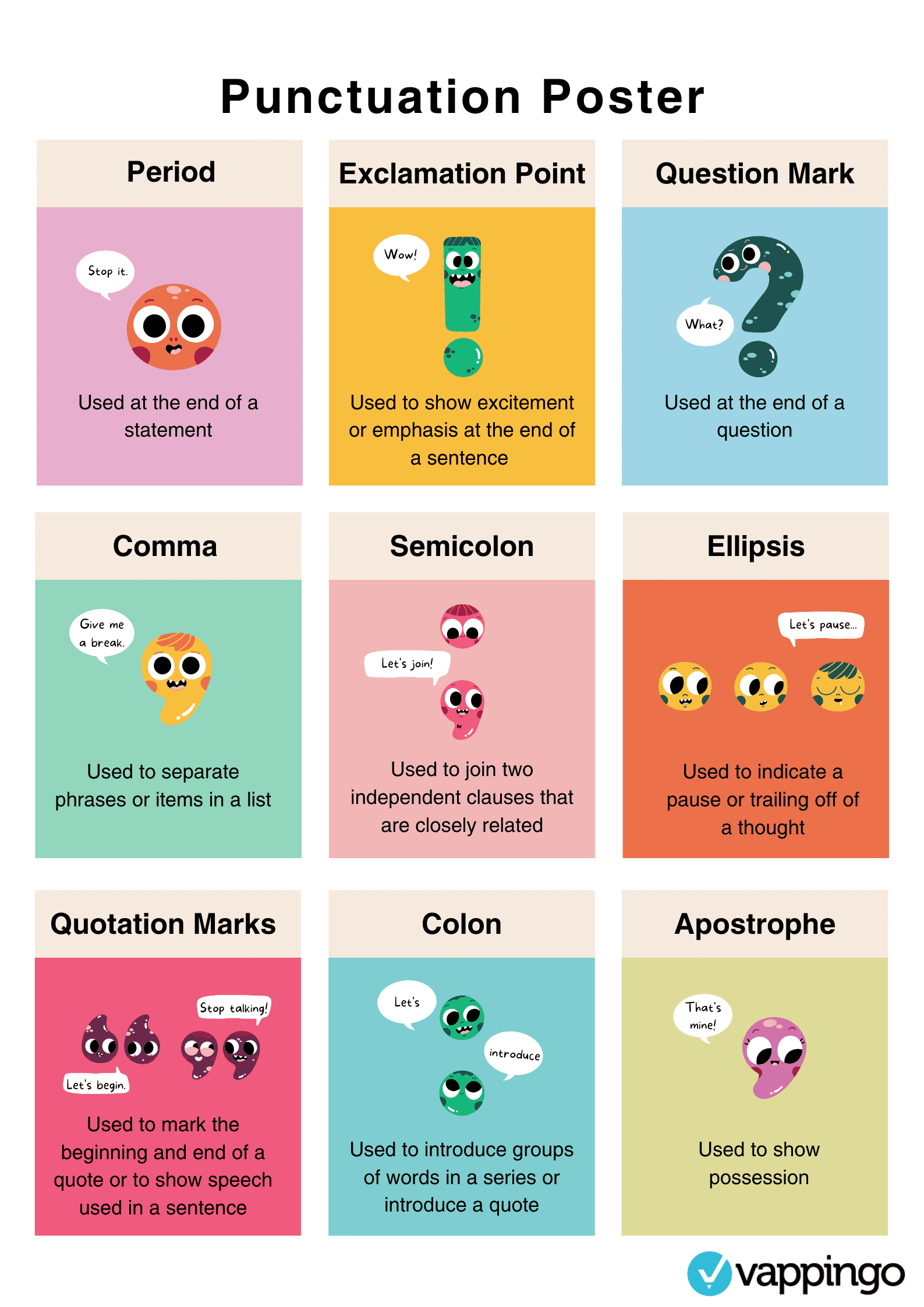 Free Punctuation Poster Download Your Free PDF Copy Now