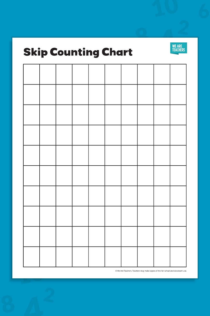 Free Skip Counting Chart Printable Bundle
