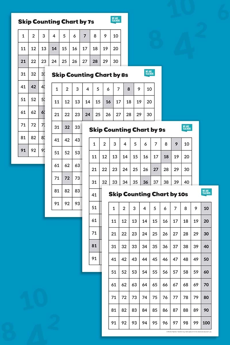 Free Skip Counting Chart Printable Bundle Free Skip Counting Chart Printable Bundle
