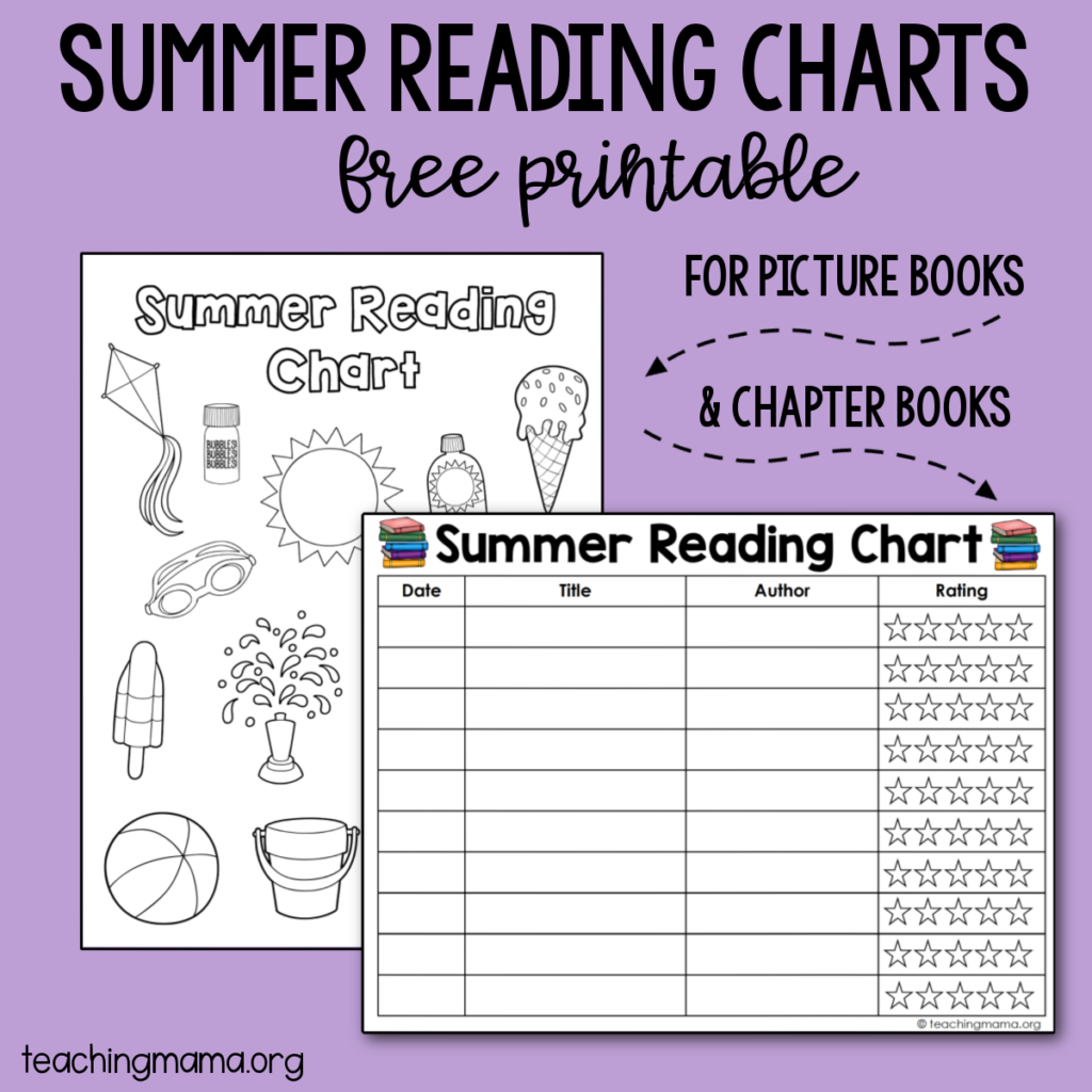 Free Printable Book Reading Charts