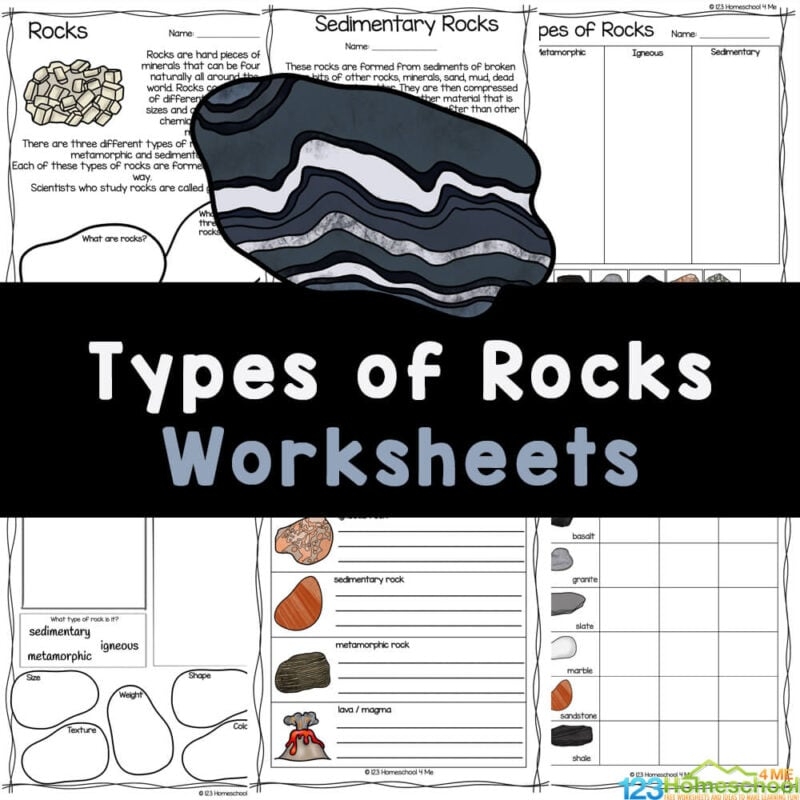 FREE Types Of Rocks Worksheets inlcudes Rock Life Cycle Diagram FREE Types Of Rocks Worksheets inlcudes Rock Life Cycle Diagram