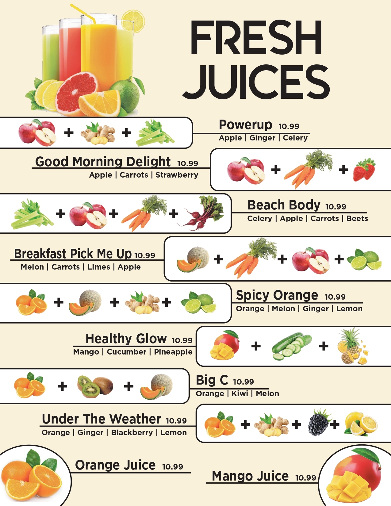 Fresh Fruit Juice Menu Shakes And Juices Healthy Fruit Juice Combination Chart Organic Luxury Fruit Juices