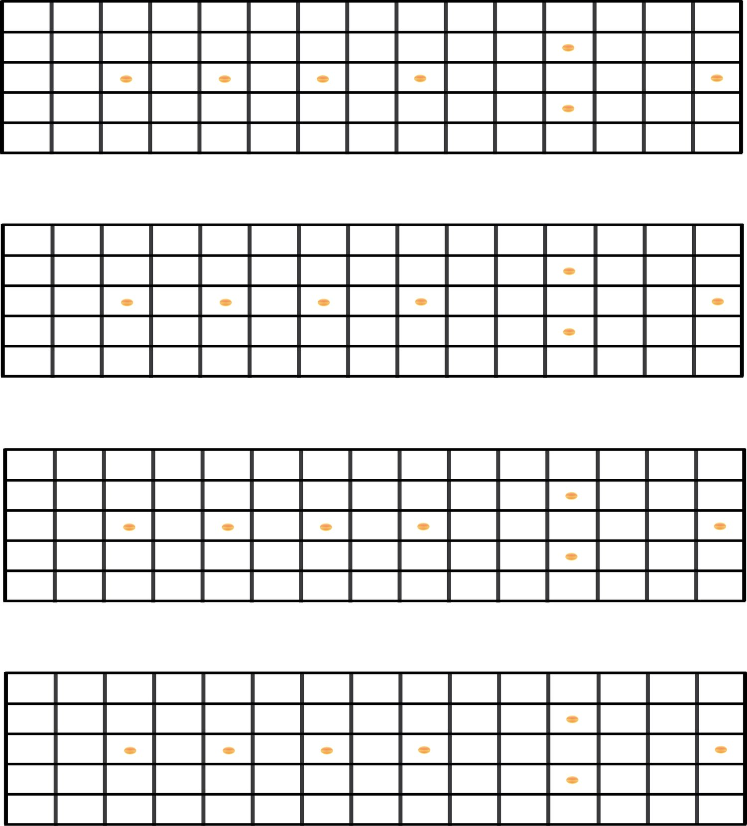 FRETBOARD VISUALIZATION BLANK DIAGRAM PRINT OUTS Payhip