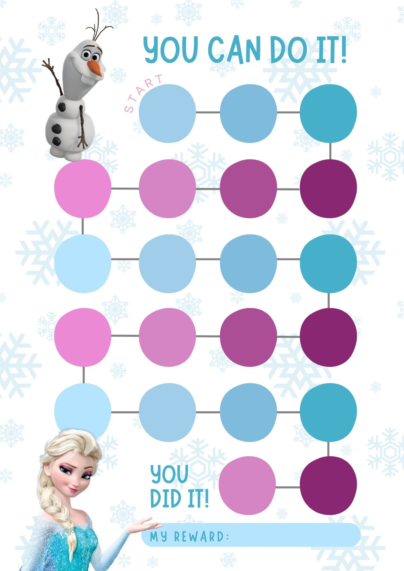 Frozen Potty Chart Etsy Frozen Potty Chart Etsy