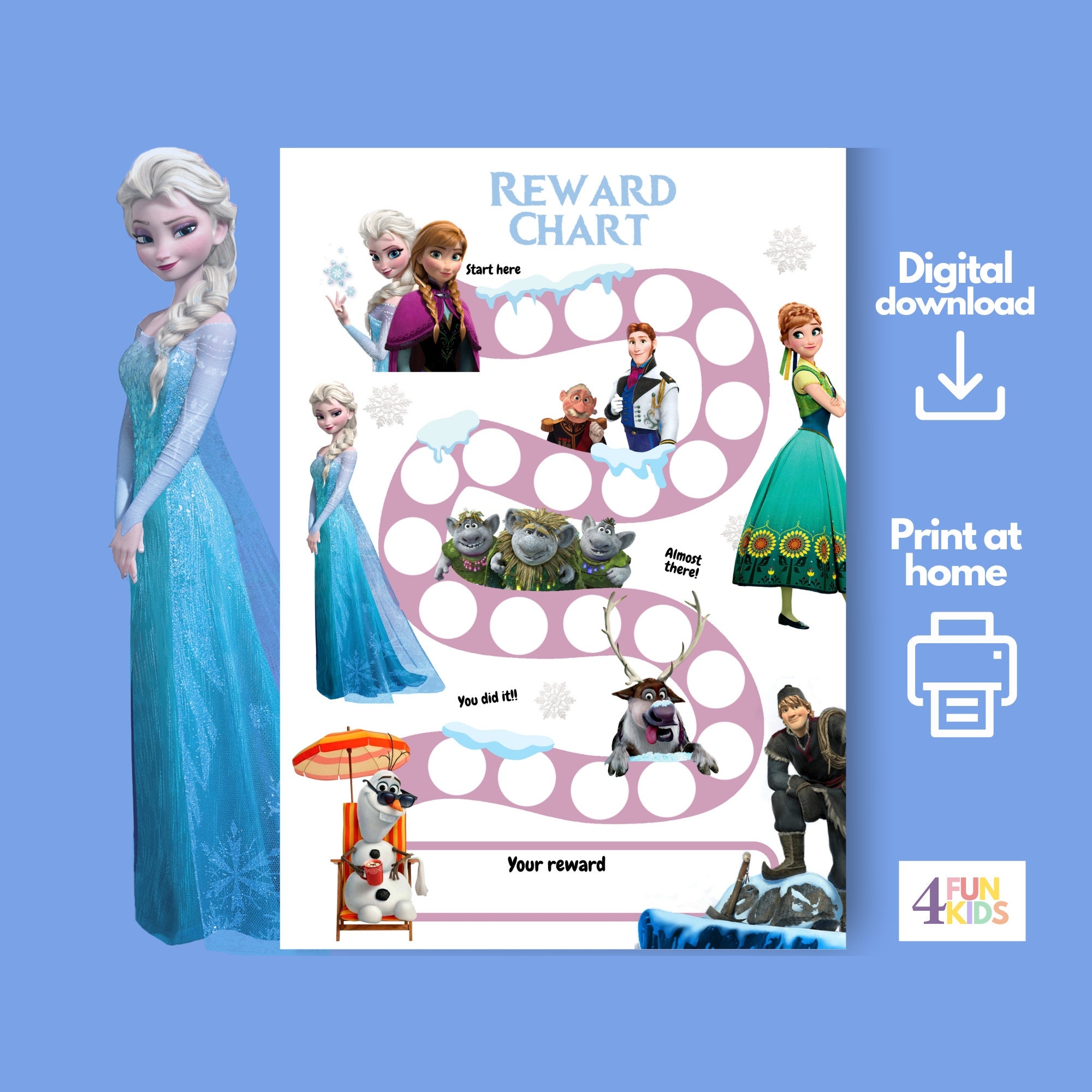 Frozen Sticker Chart Printable