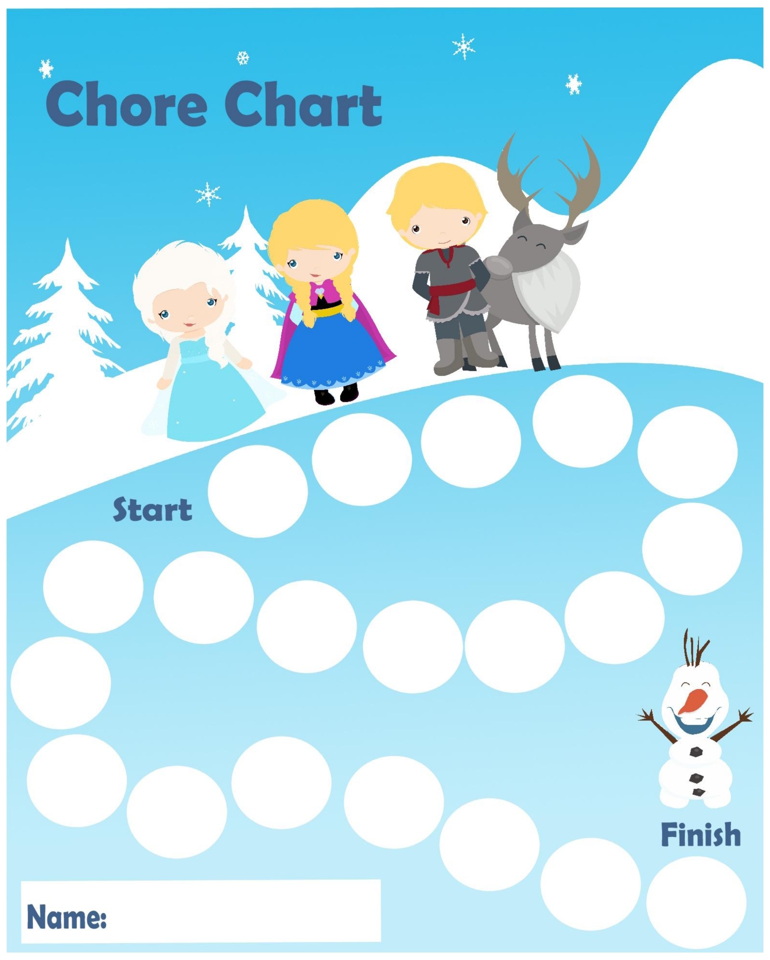 Frozen Sticker Charts 10 Free PDF Printables Printablee