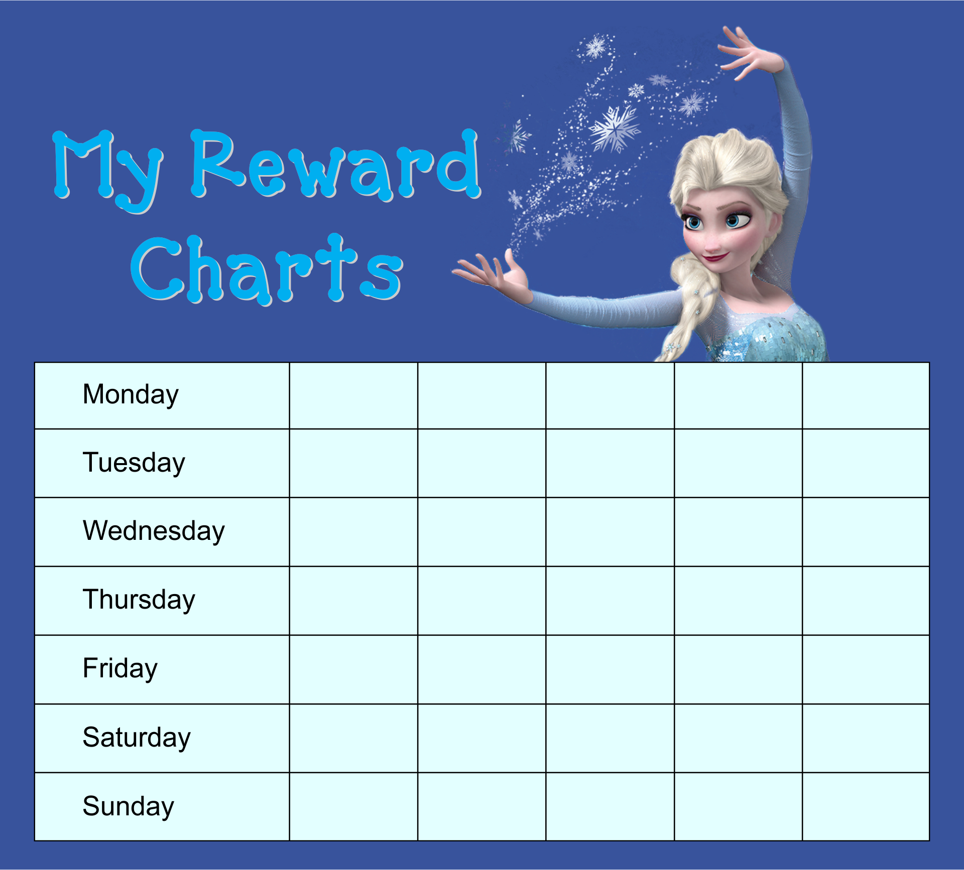 Frozen Sticker Charts 10 Free PDF Printables Printablee