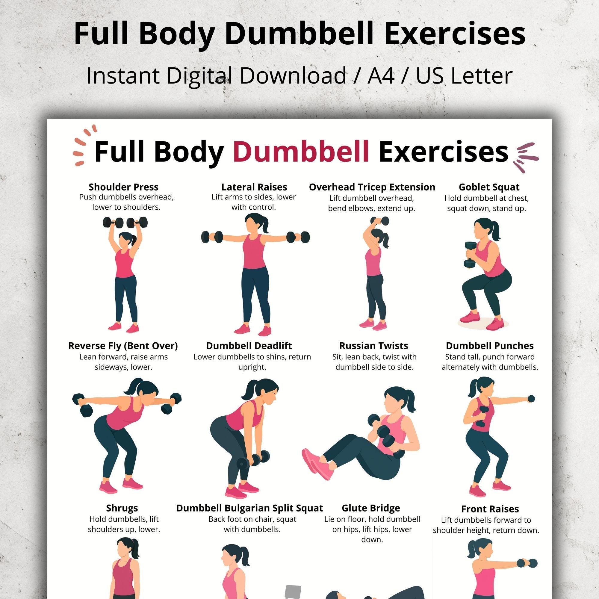 Full Body Dumbbell Workout Chart Home Dumbbell Exercises Printable Exercises Poster Home Fitness Routine Beginner Dumbbell Exercises Etsy Full Body Dumbbell Workout Chart Home Dumbbell Exercises Printable Exercises Poster Home Fitness Routine Beginner Dumbbell Exercises Etsy