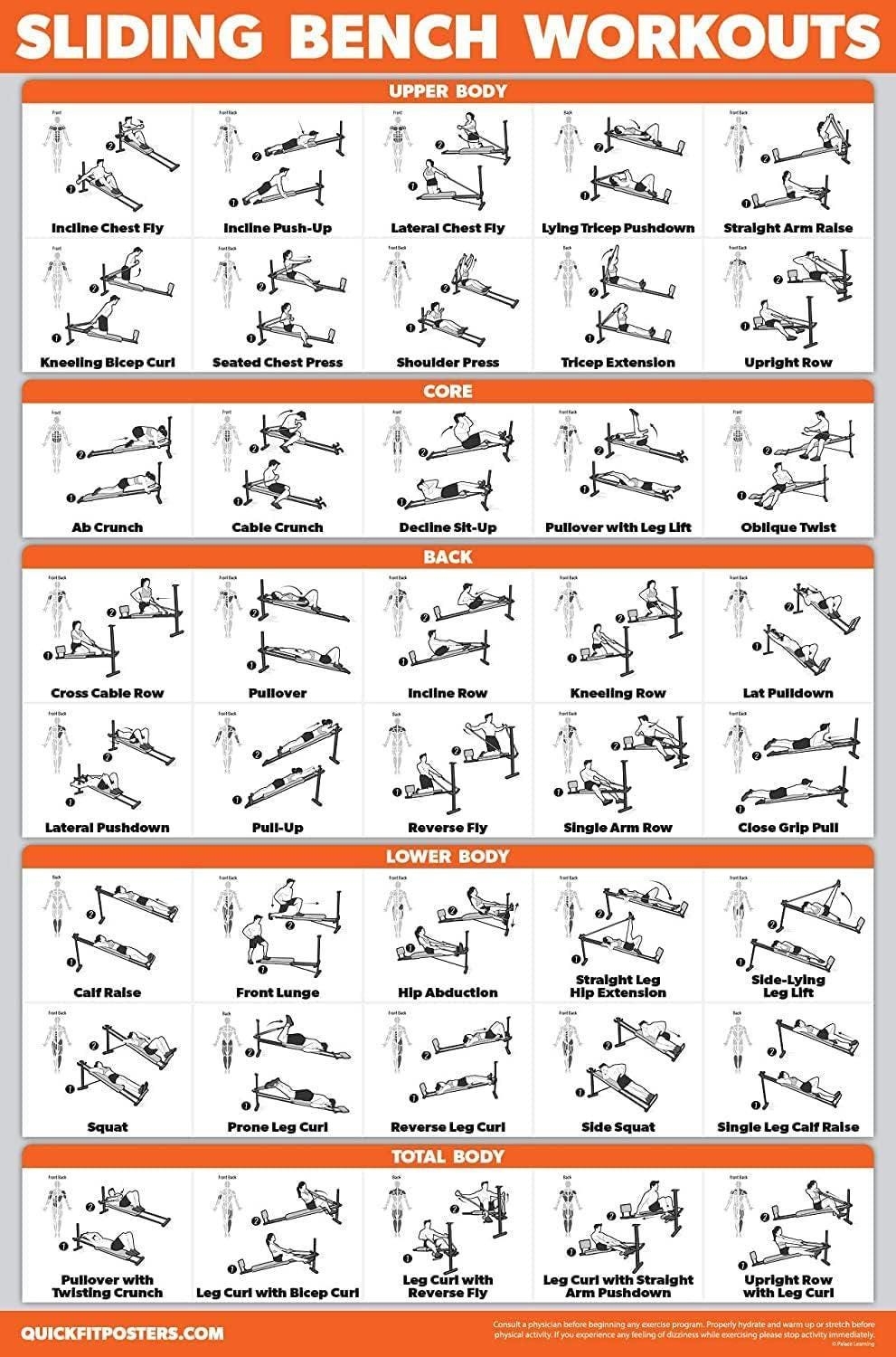 Full Body Workout Plan Total Gym Workout Routine For Beginners Printable Total Gym Workout Sheet Pdf