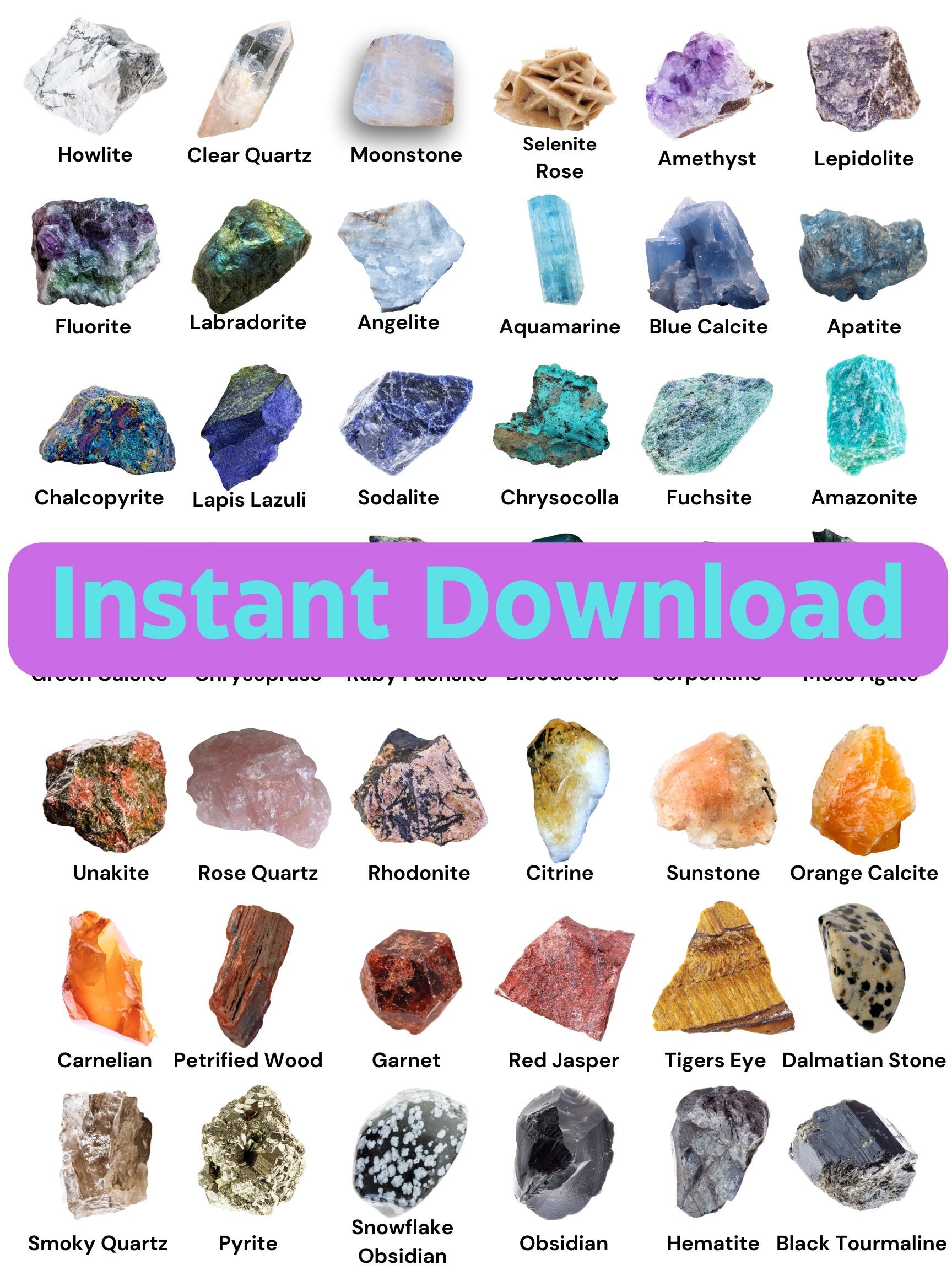 Gemstone ID Chart Crystal ID Chart For Mining Crystal Identification Chart Simple Gemstone Identification Chart Etsy Gemstone ID Chart Crystal ID Chart For Mining Crystal Identification Chart Simple Gemstone Identification Chart Etsy