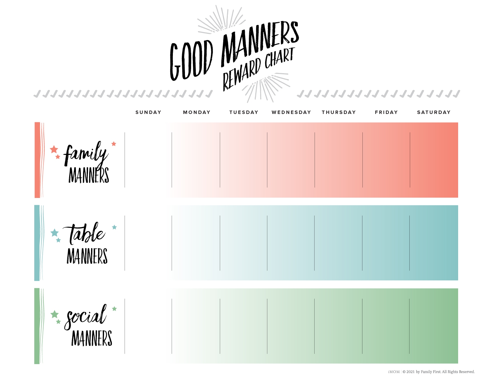 Good Manners Reward Chart IMOM Good Manners Reward Chart IMOM