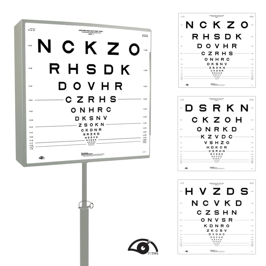 Goodlite Eye SLOAN ETDRS Intermediate Vision Chart 67cm Jutron Vision Good lite Etdrs Original Series Chart 1 2