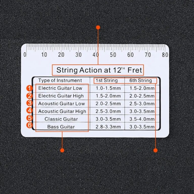 Guitar String Height Gauge String Action Gauge For Guitars Precision Setup Tool For Bass Guitar