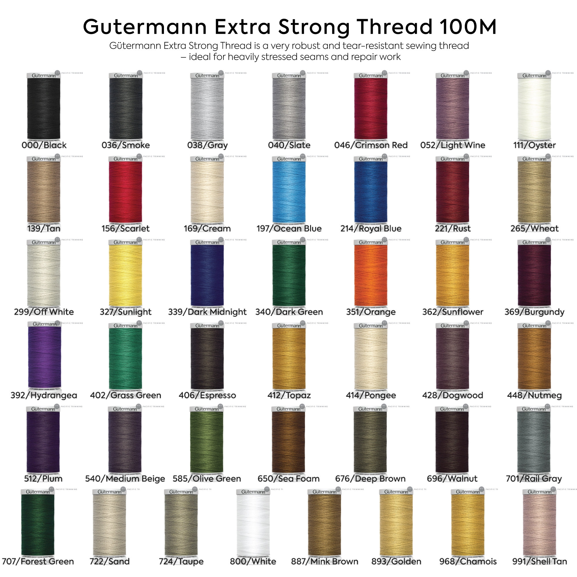 Gutermann Thread Chart Etsy