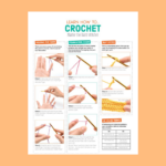 How To Crochet Printable Guide Beginner Crochet Stitches Crochet Patterns Let s Knit Magazine