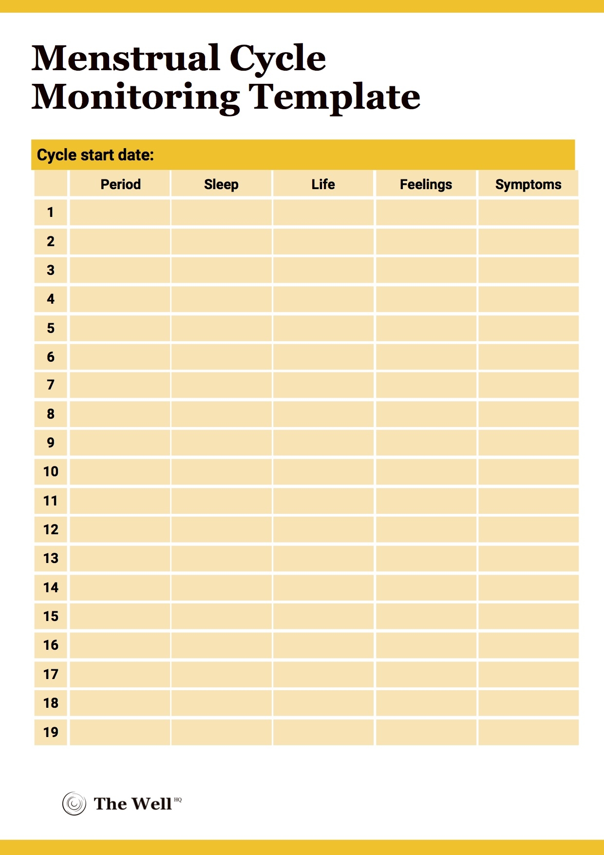 How To Track Your Menstrual Cycle The Well HQ
