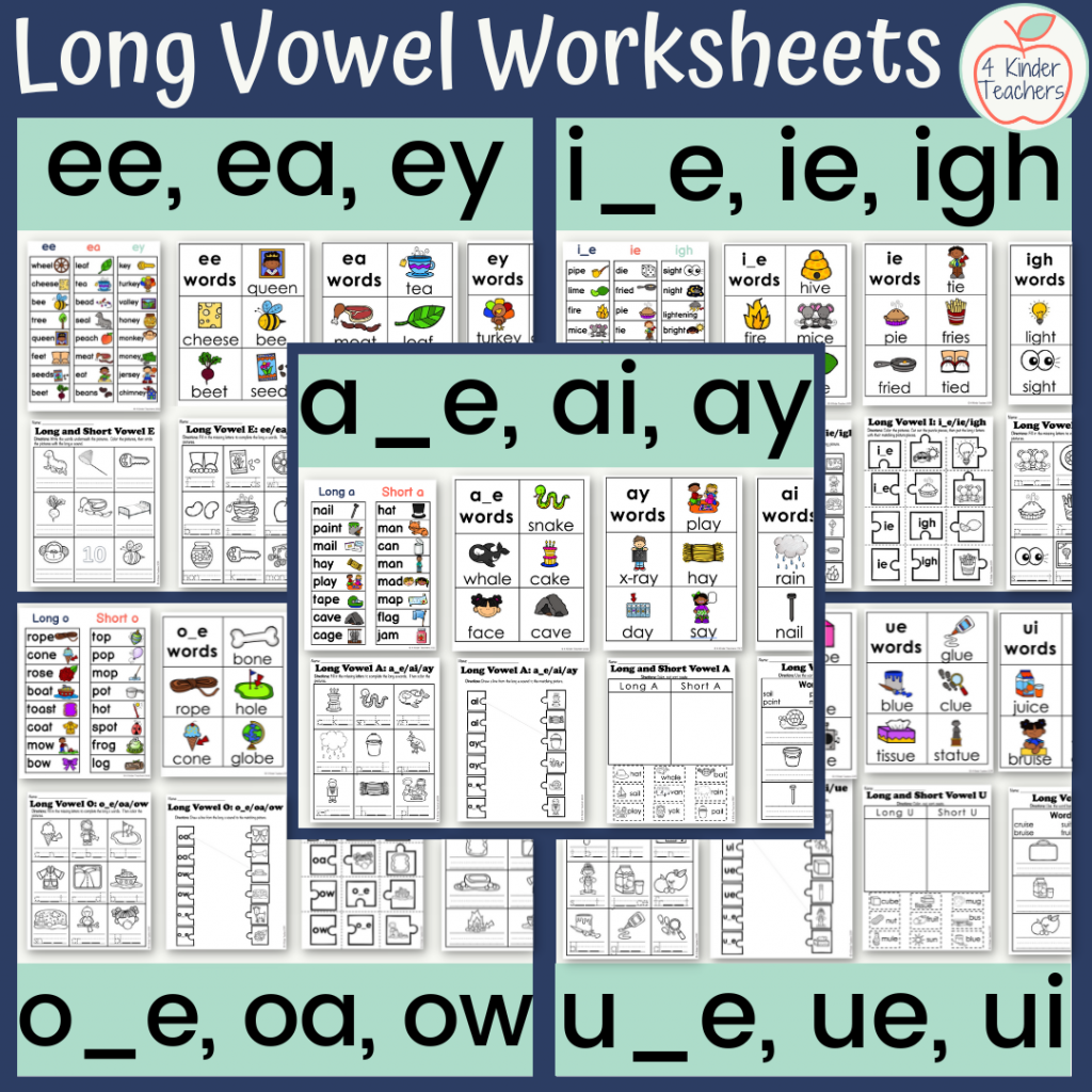 How To Use Long Vowel Worksheets In Your Class 4 Kinder Teachers