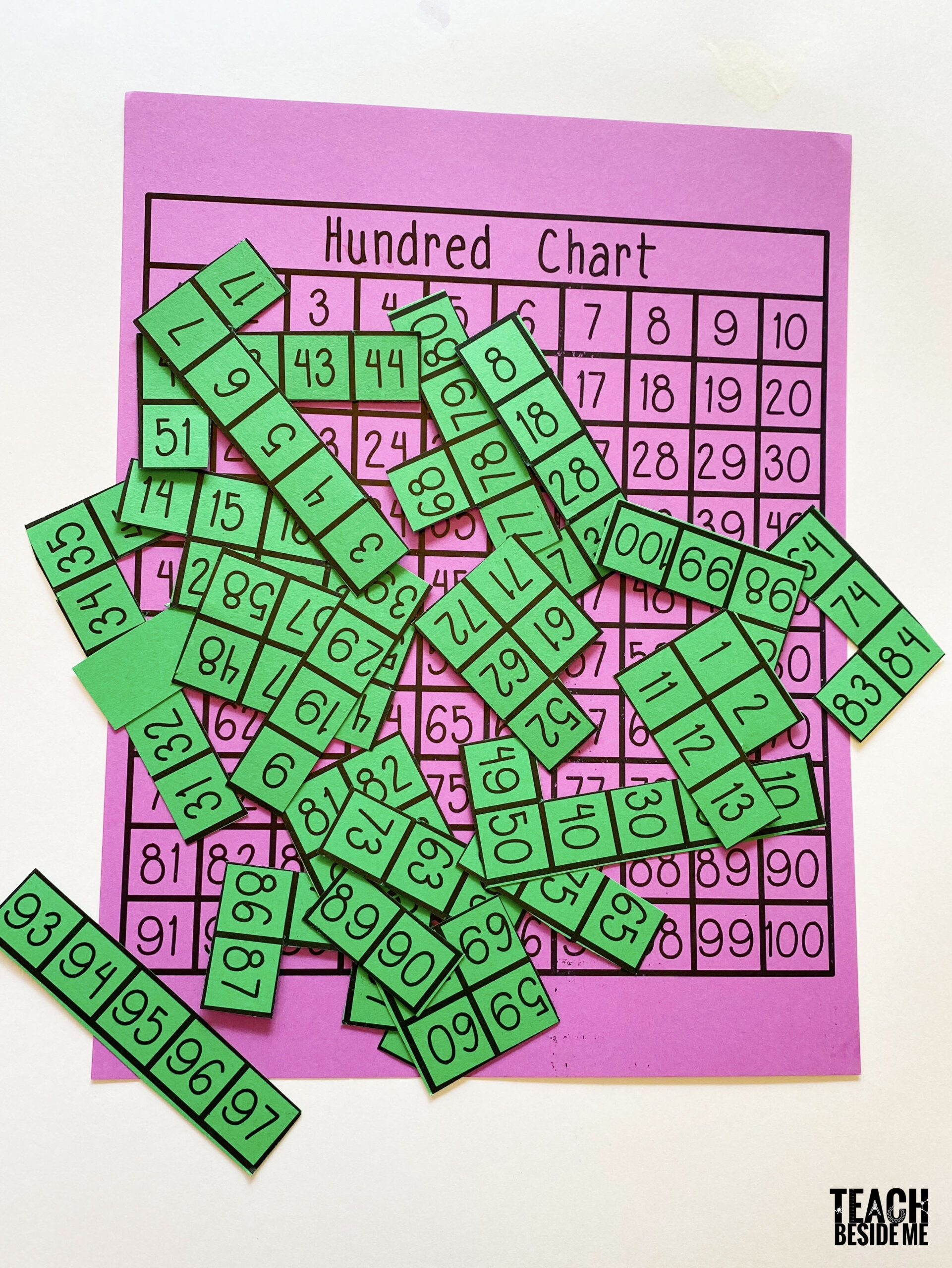 Hundred Chart Puzzle With Printable Teach Beside Me Hundred Chart Puzzle With Printable Teach Beside Me