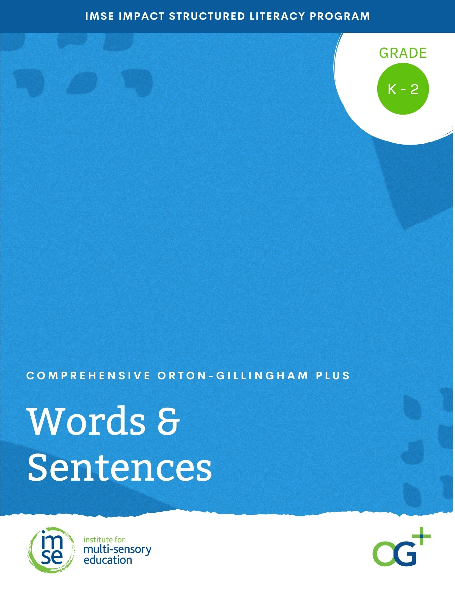 IMSE Comprehensive Orton Gillingham Plus Words Sentences PDF