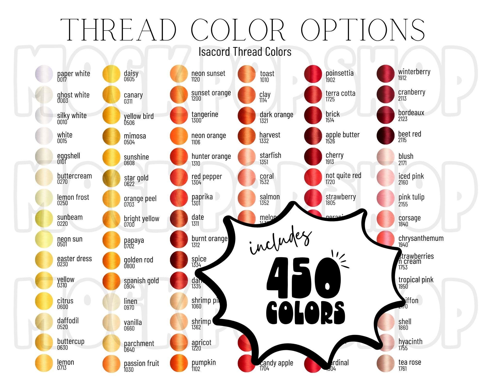 Isacord All Colors Thread Color Options Editable Color Chart Canva Template Etsy Isacord All Colors Thread Color Options Editable Color Chart Canva Template Etsy