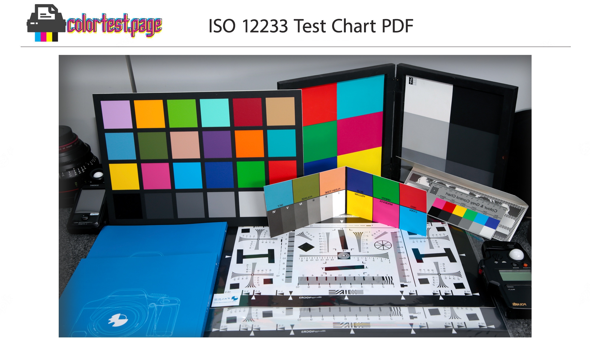 ISO 12233 Test Chart PDF Color Test Page