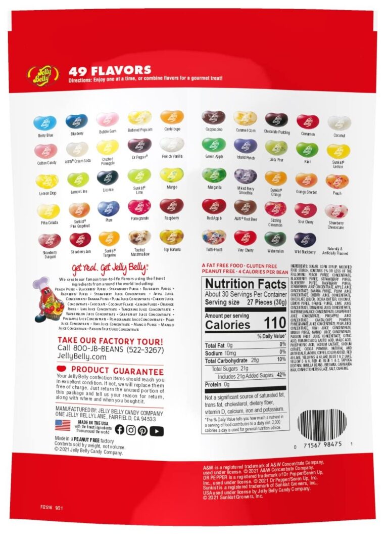 Jelly Belly Jelly Beans 49 Flavors 2 Lb Irresistible Variety In Every Bite Buy Now With Express International Delivery GoSupps