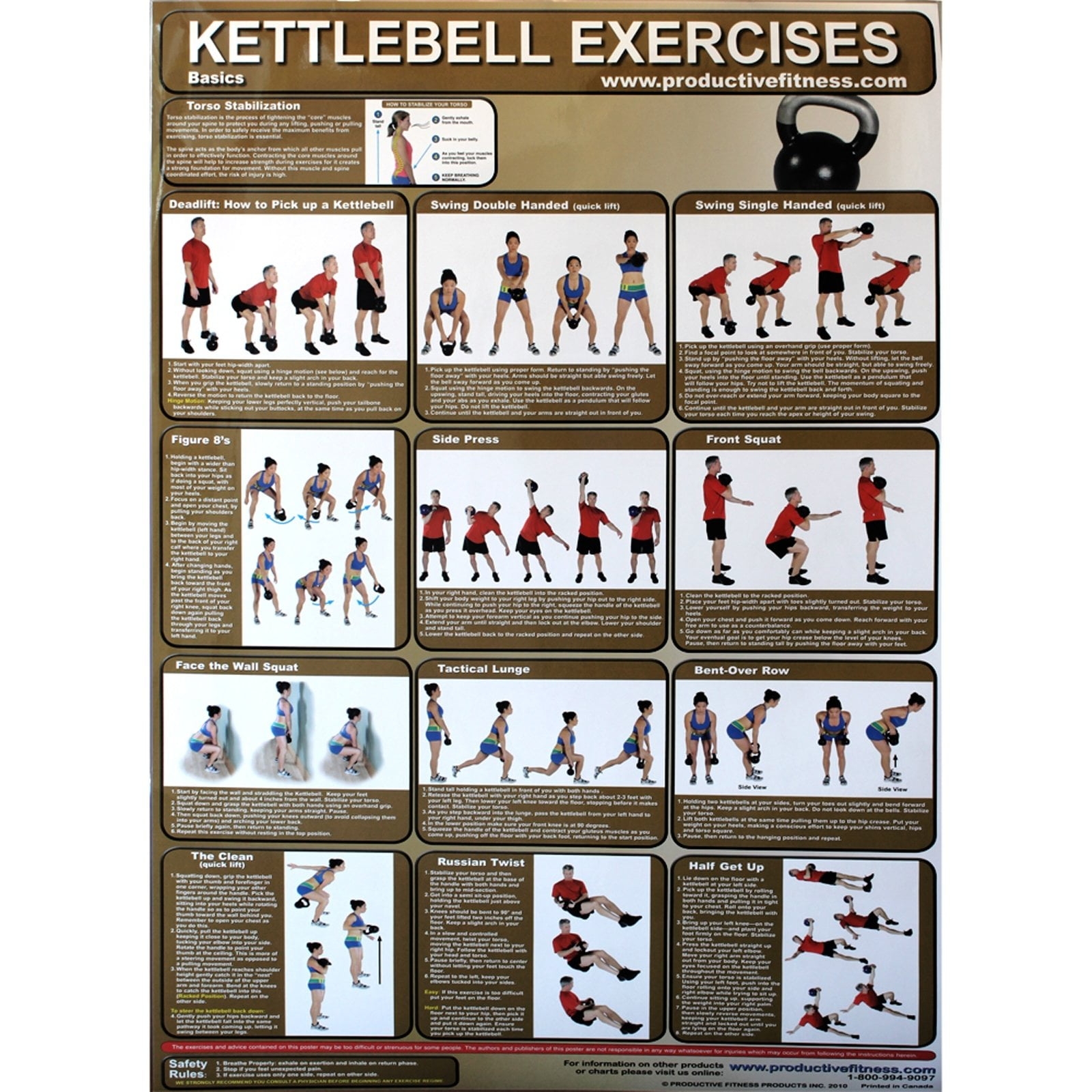 Free Printable Kettlebell Workout Chart