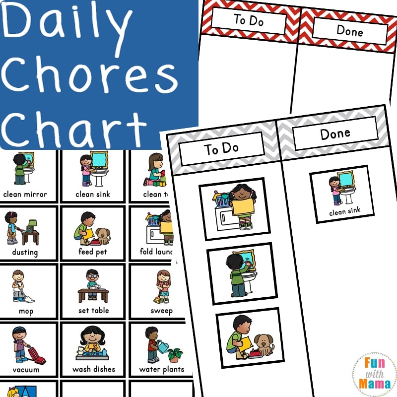 Chore Chart Preschool Printable Free Chore Chart Preschool Printable Free