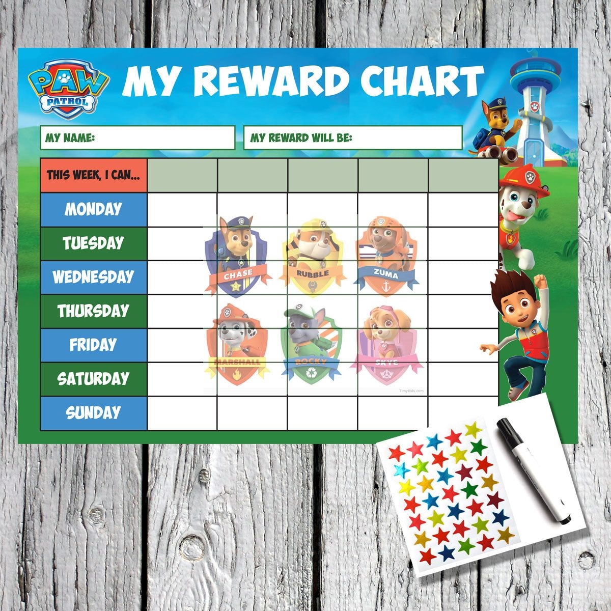 Kids Paw Patrol Stckers Envelope Seals Favors S For Parents Reward Chart