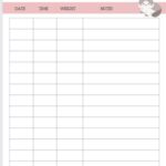 Kitten Weight Tracker Chart Etsy