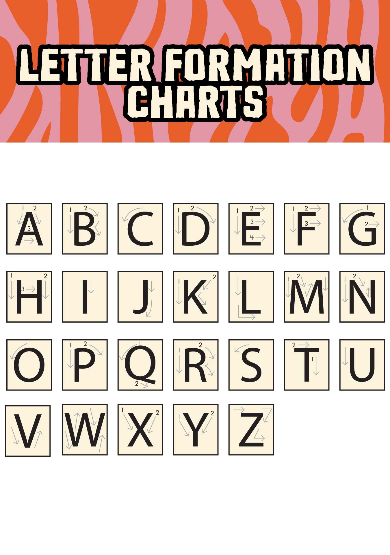 Letter Chart 20 Free PDF Printables Printablee