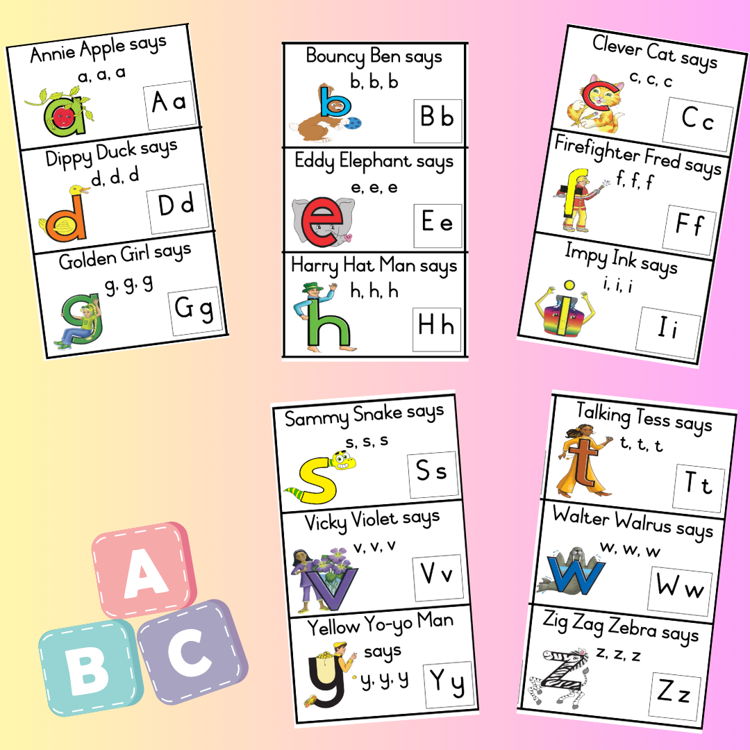 Letterland Flashcards Teacha Worksheets Library
