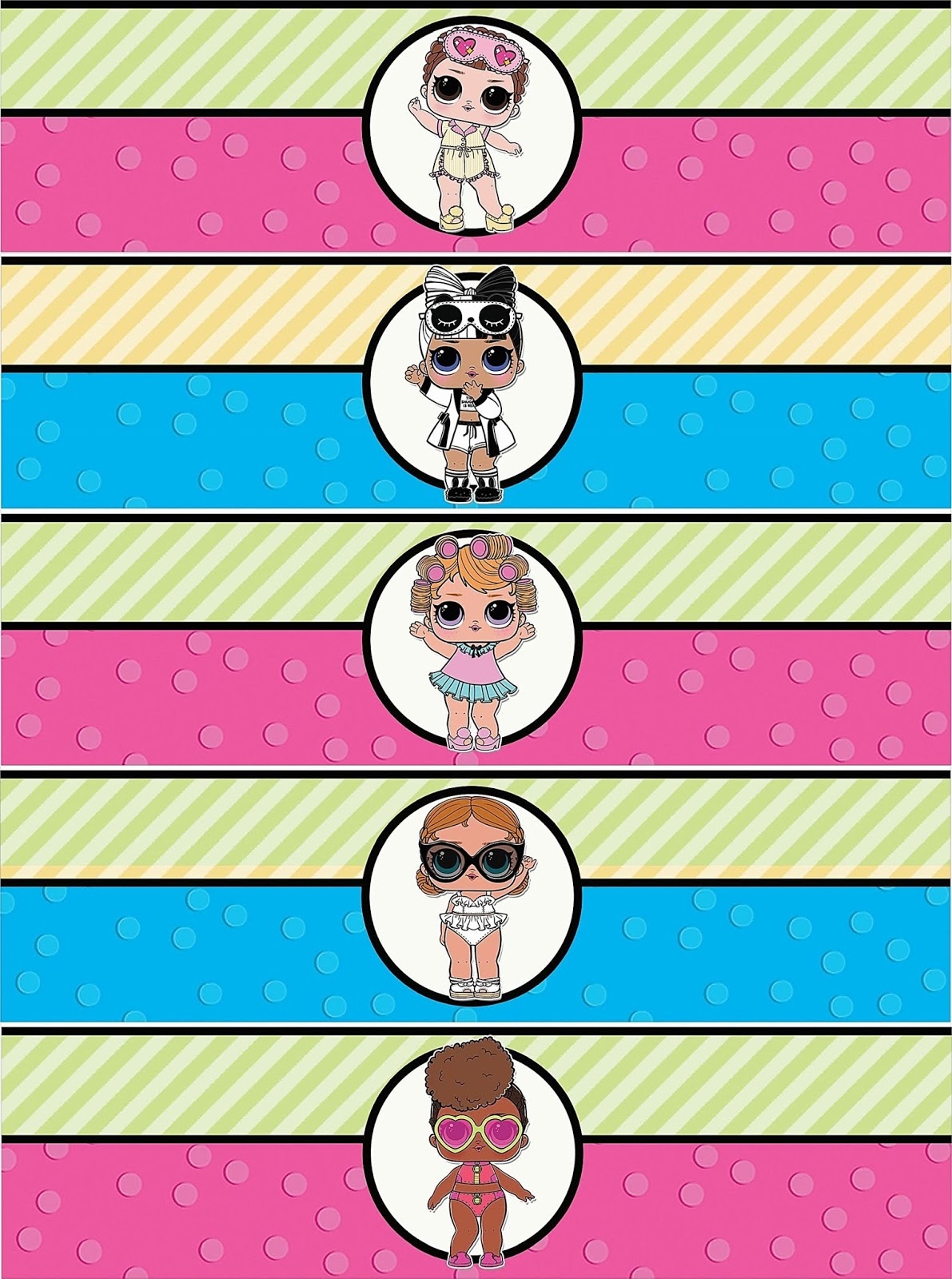 LOL Surprise Free Printable Labels Oh My Fiesta In English