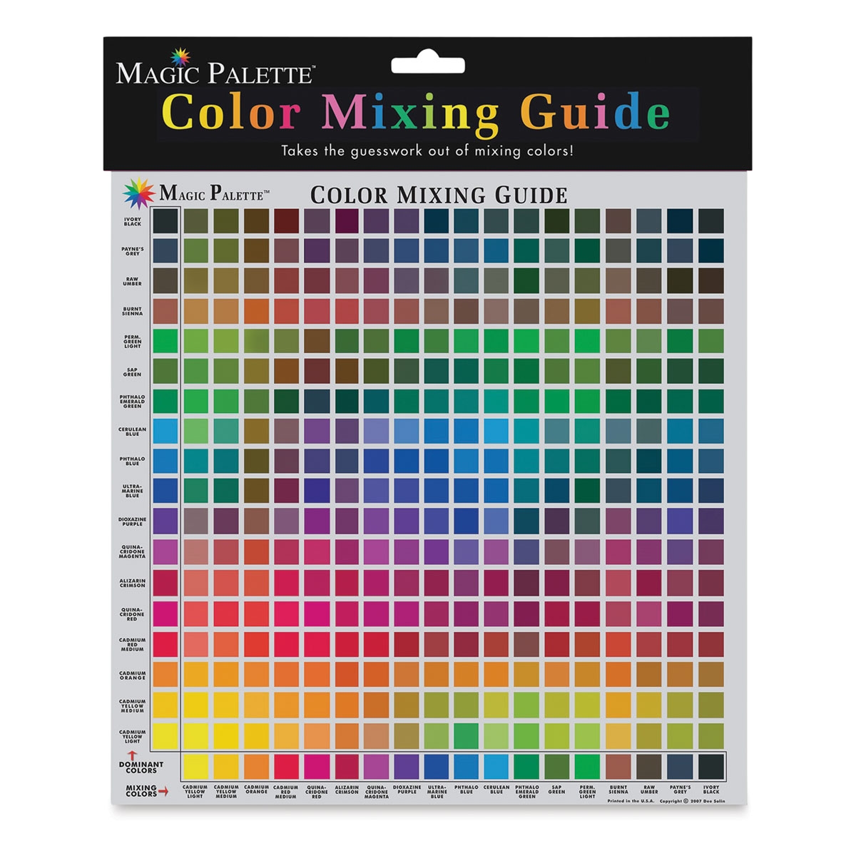 Acrylic Paint Color Mixing Chart Printable