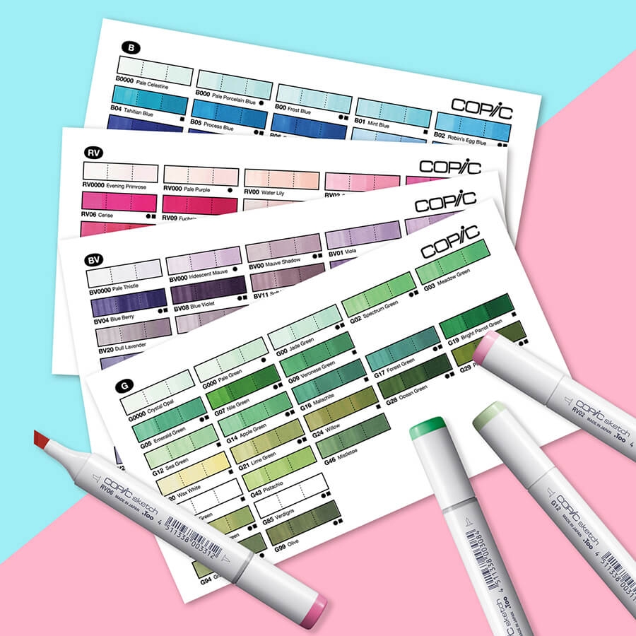 Blank Printable Blank Copic Color Chart Blank Printable Blank Copic Color Chart