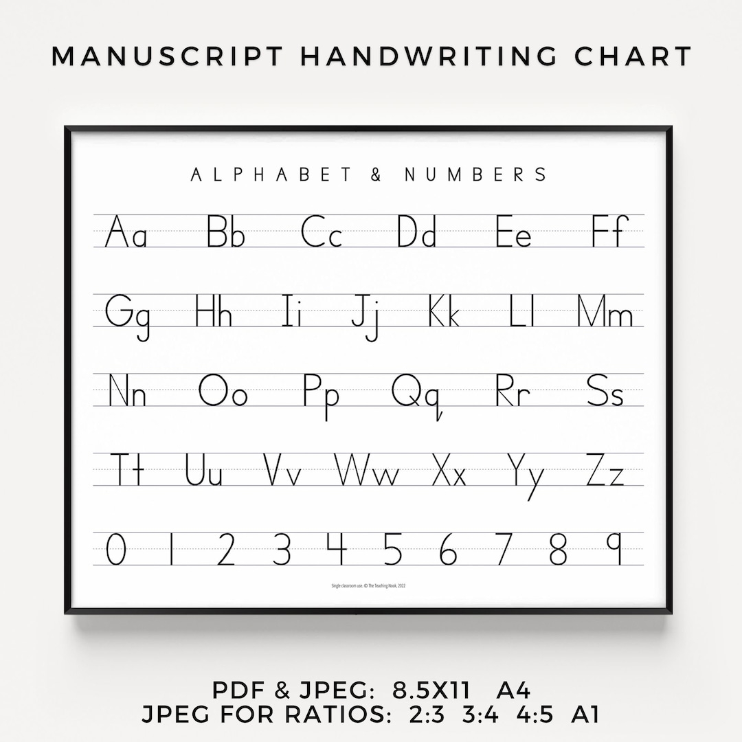 Manuscript Print Handwriting Chart Horizontal Printable Alphabet ABC Poster Homeschool Resources 1st 2nd PDF JPEG Kid s Room D cor Etsy Manuscript Print Handwriting Chart Horizontal Printable Alphabet ABC Poster Homeschool Resources 1st 2nd PDF JPEG Kid s Room D cor Etsy