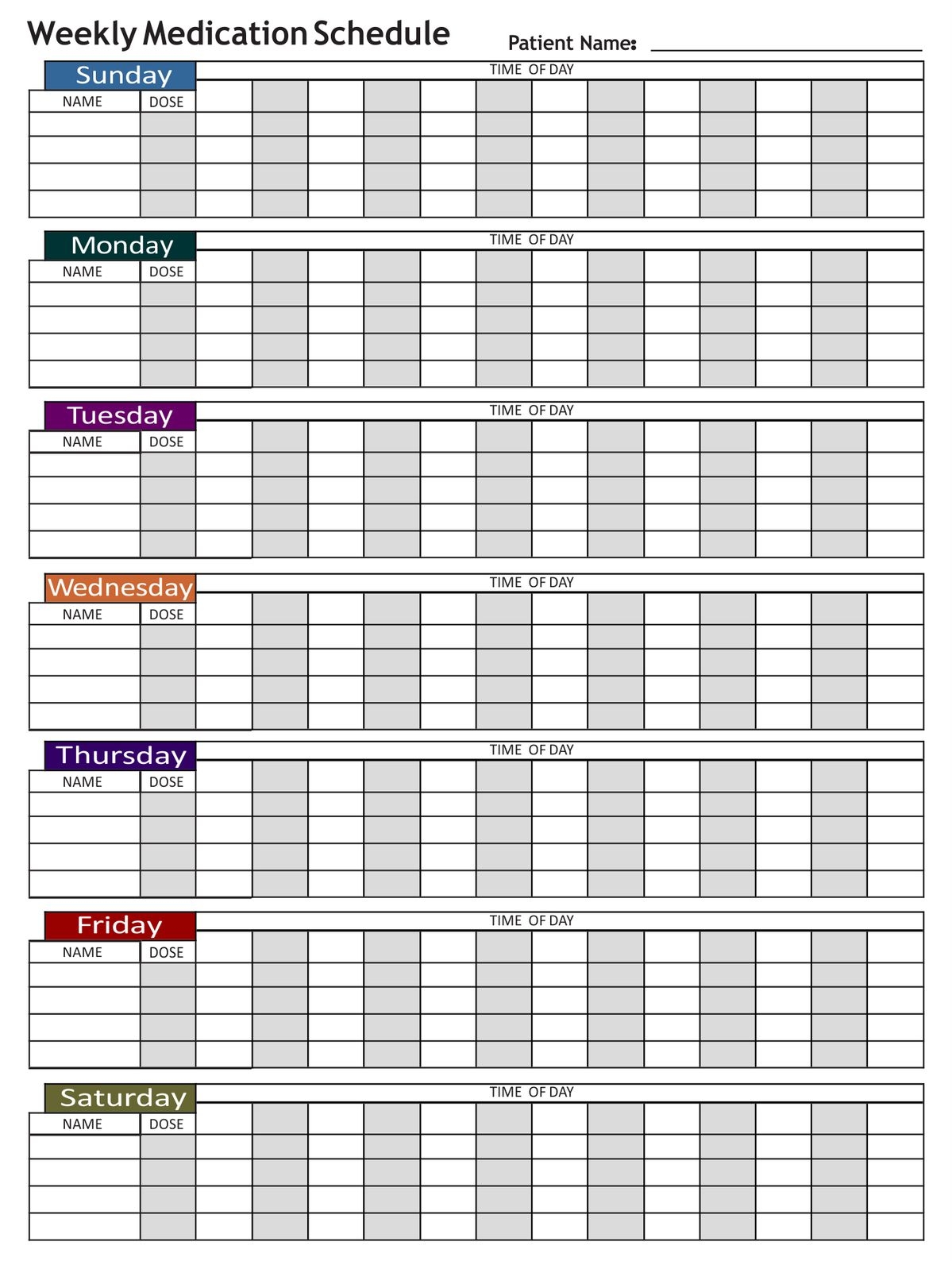 Medication Schedule 10 Free PDF Printables Printablee Medication Schedule 10 Free PDF Printables Printablee