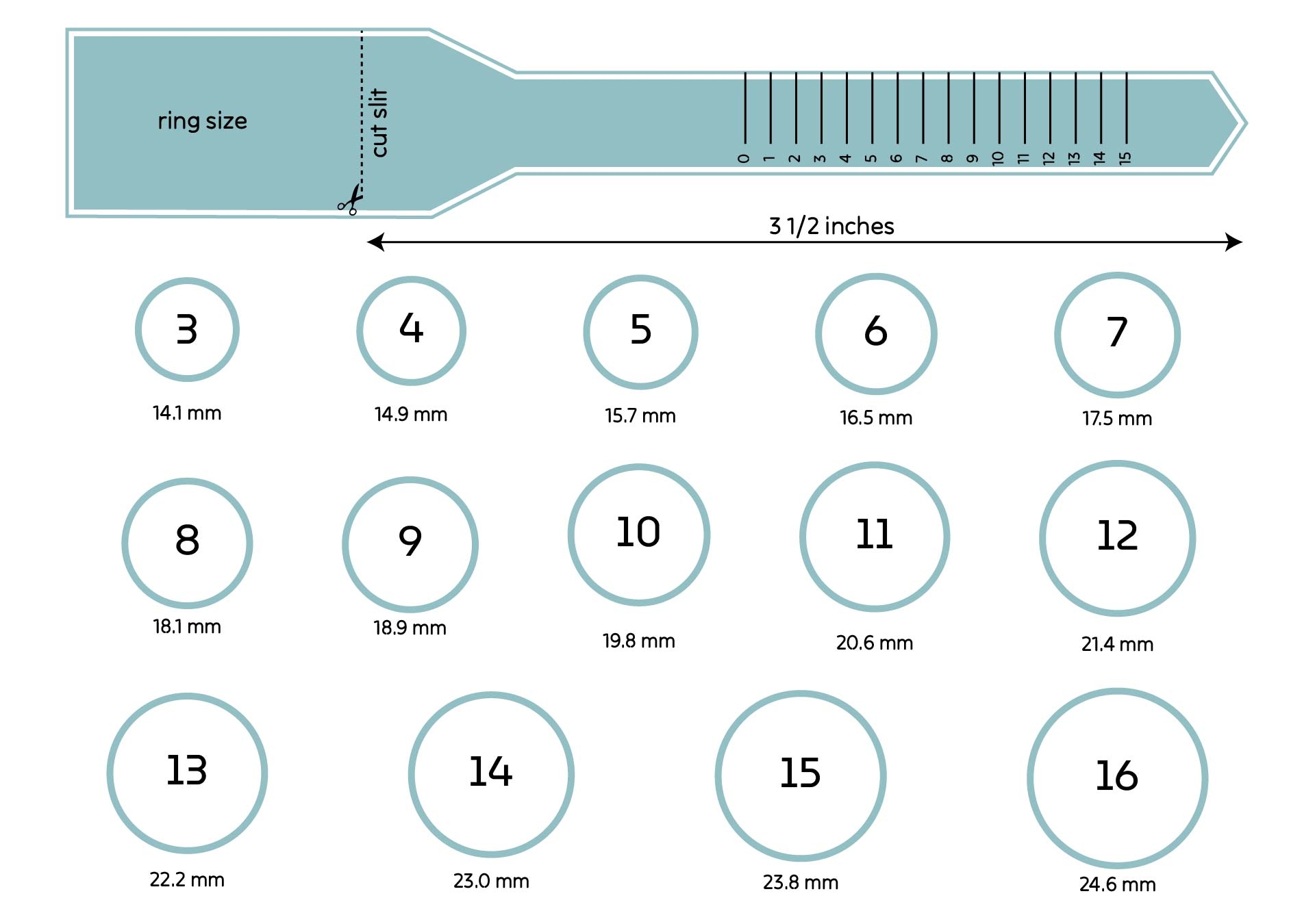 Men General Ring Size Chart How To Ring Size Ruler Printable Ring Sizer Chart Template PDF