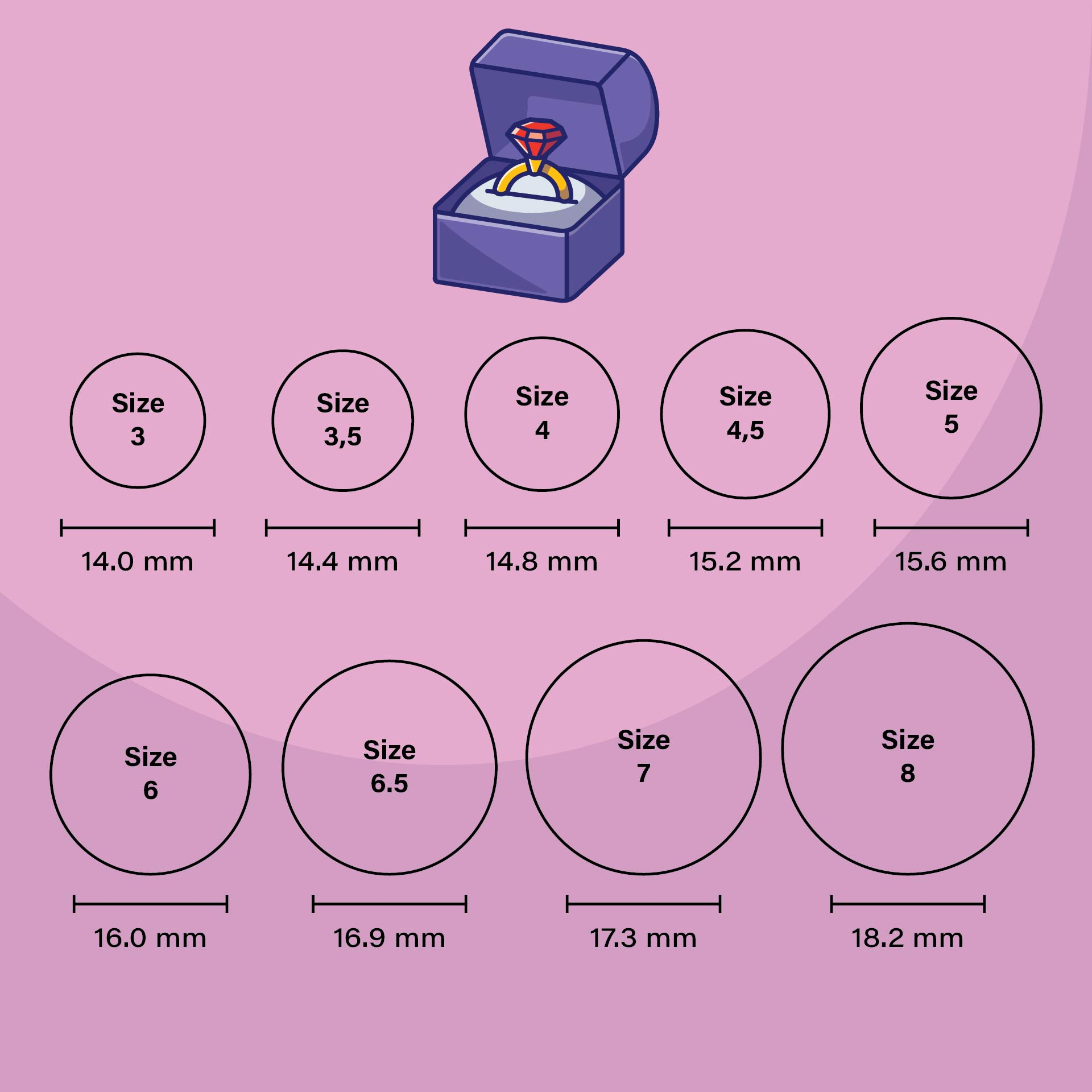 Men's Ring Size Chart Printable