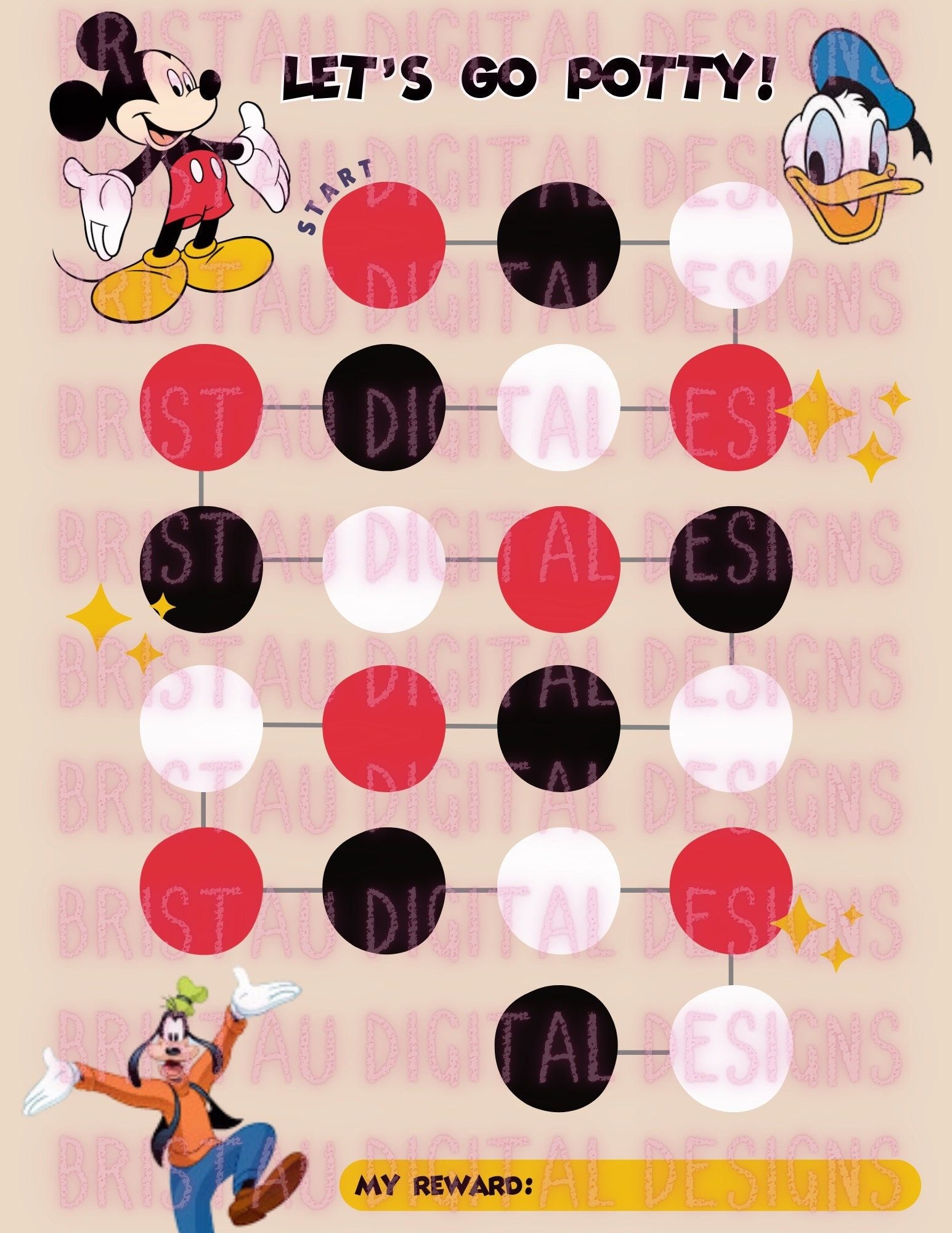Minnie Mouse Potty Chart Printable