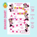 Minnie Mouse Reward Chart For Kids Chore Chart Behaviour Chart Digital Download Instant Download Sticker Chart Etsy