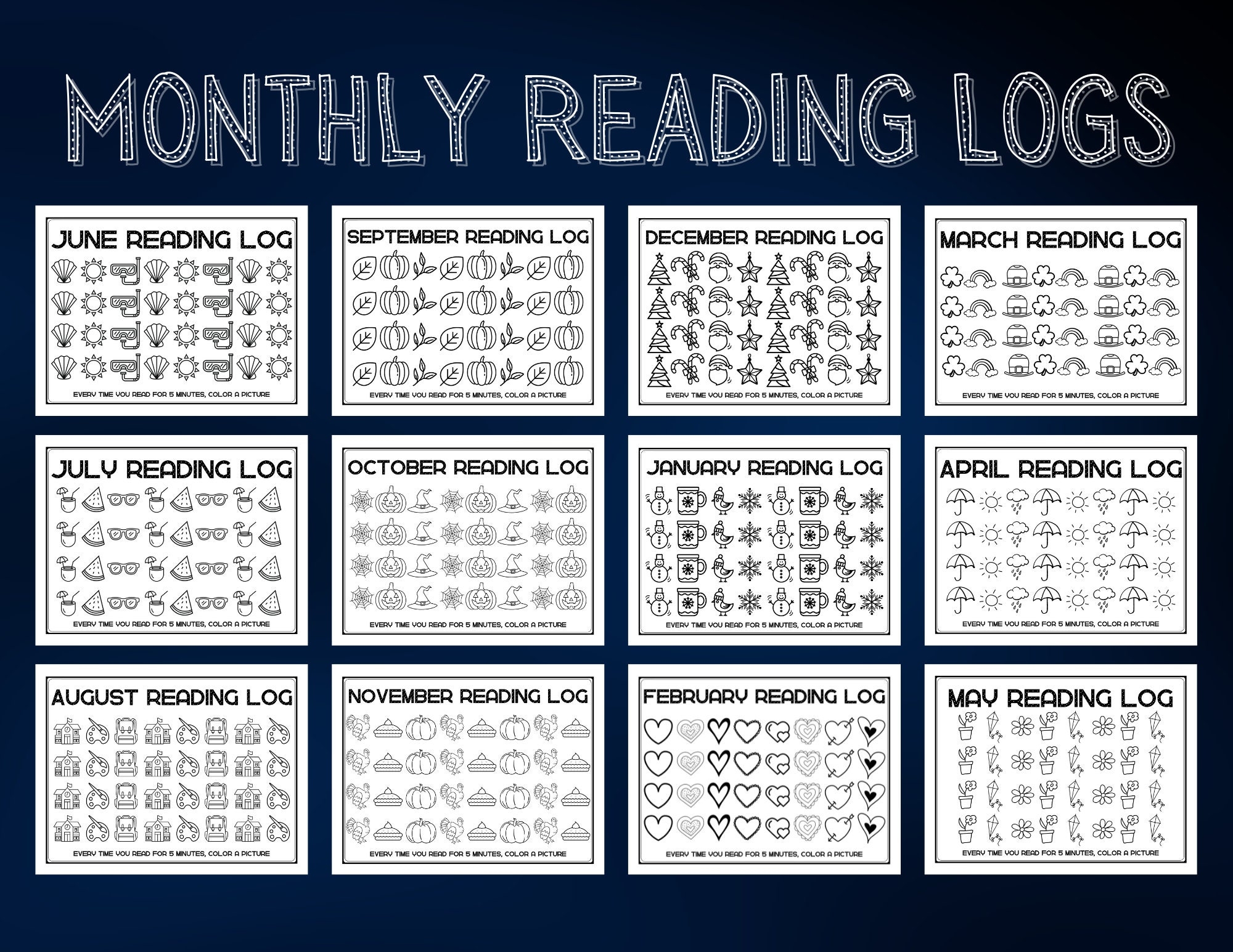 Monthly Reading Logs A Year Of Monthly Reading Logs Homework Helpers Reading Logs For Kids Monthly Reading Chart Etsy Monthly Reading Logs A Year Of Monthly Reading Logs Homework Helpers Reading Logs For Kids Monthly Reading Chart Etsy