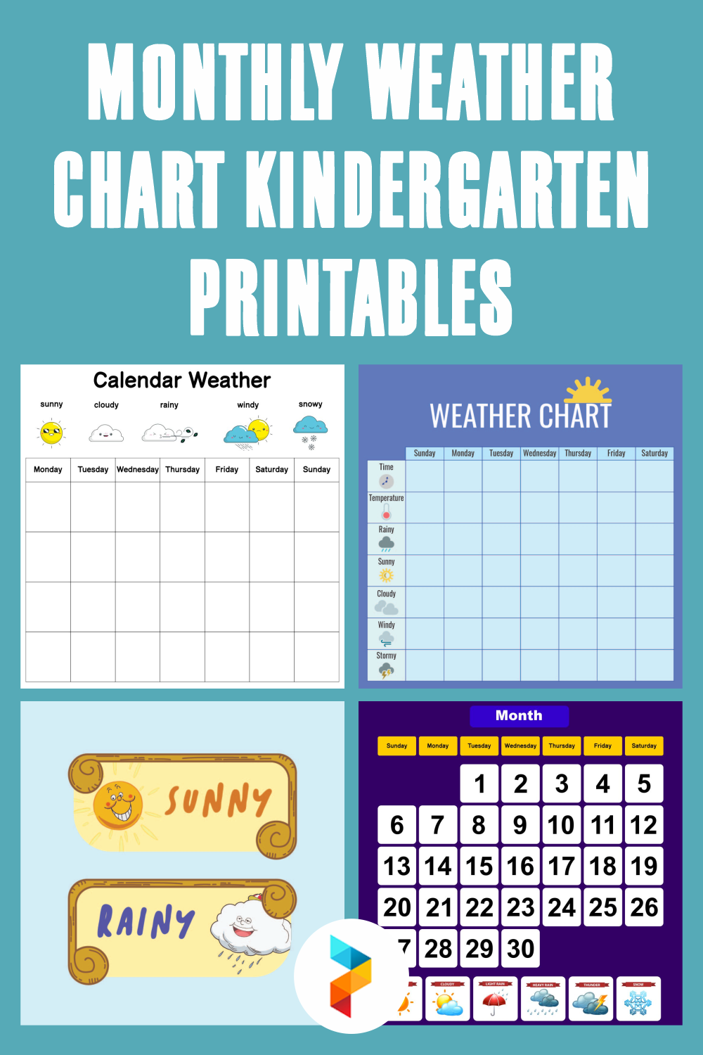 Monthly Weather Chart Printable