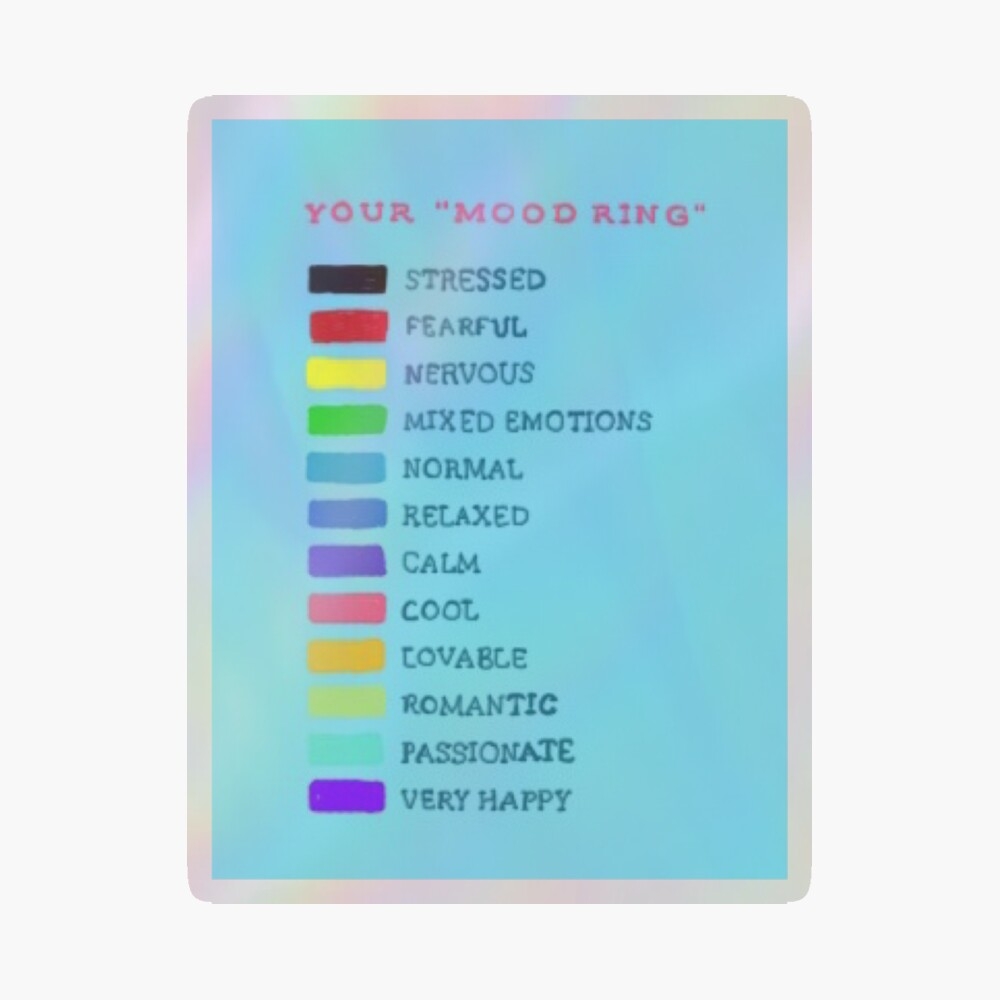 Mood Store Ring Color Meanings Purple