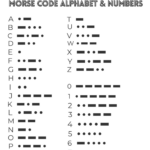 Morse Code Alphabet Chart For Kids Free Printable Fun Activities Teach Beside Me
