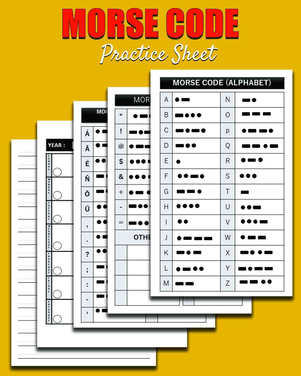 Morse Code Cheat Sheet Chart Morse Code Cheat Sheet Chart