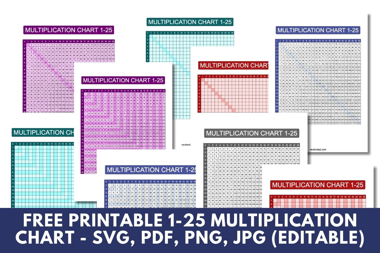 Multiplication Chart 1 25 Free High Quality PDFs Multiplication Chart 1 25 Free High Quality PDFs