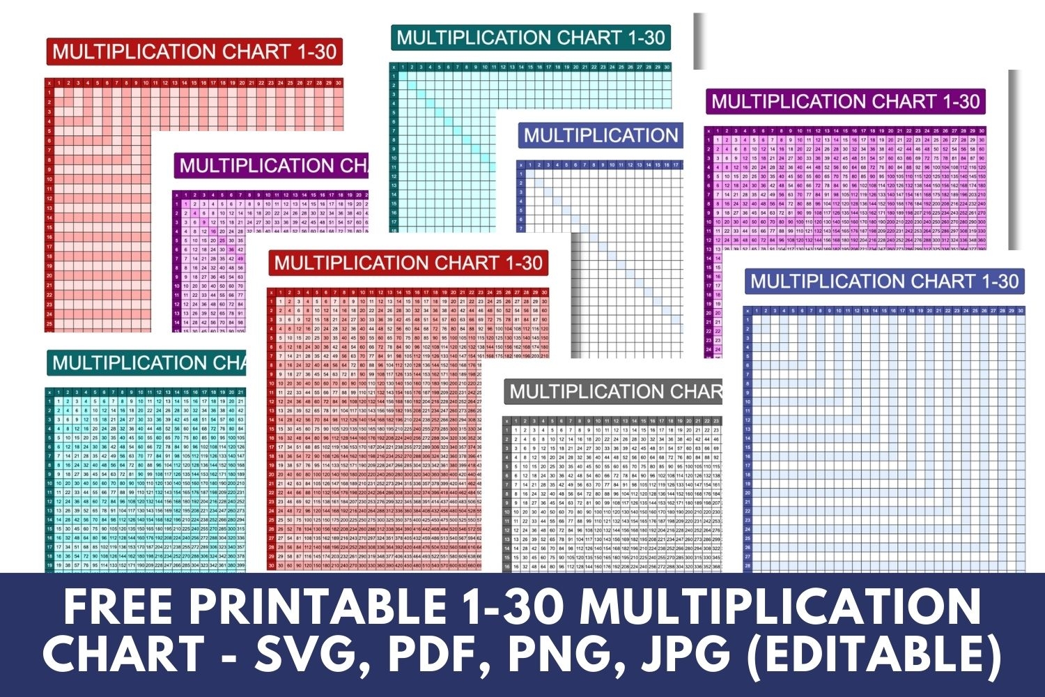 Multiplication Chart 1 30 Free High Quality PDFs Multiplication Chart 1 30 Free High Quality PDFs
