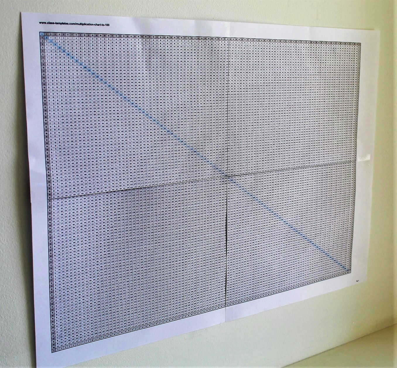 Multiplication Chart To 100