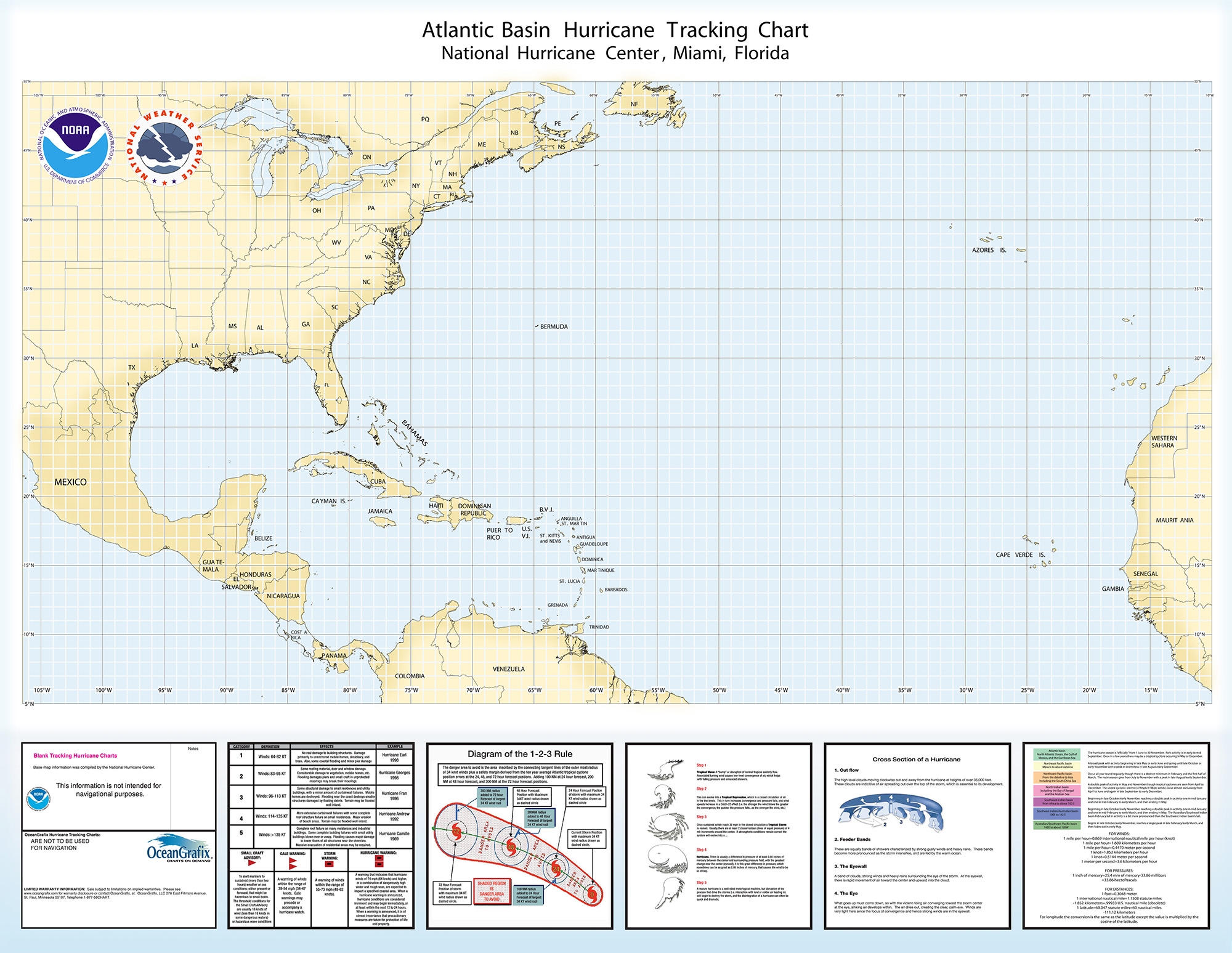 NOAA Nautical Chart Full Atlantic Hurricane Mapping Chart NOAA Nautical Chart Full Atlantic Hurricane Mapping Chart